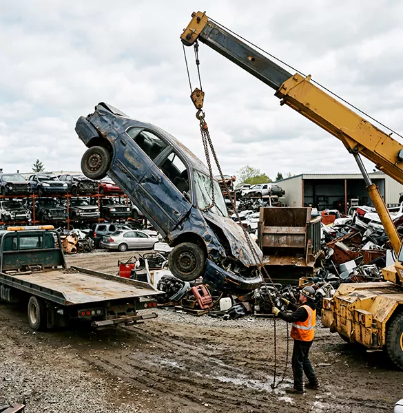 Trusted salvage car removal service in Baltimore, MD