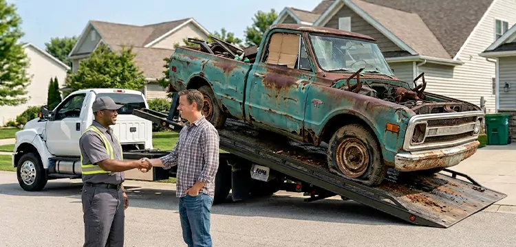 Non-Running Junk Truck Removal in Baltimore